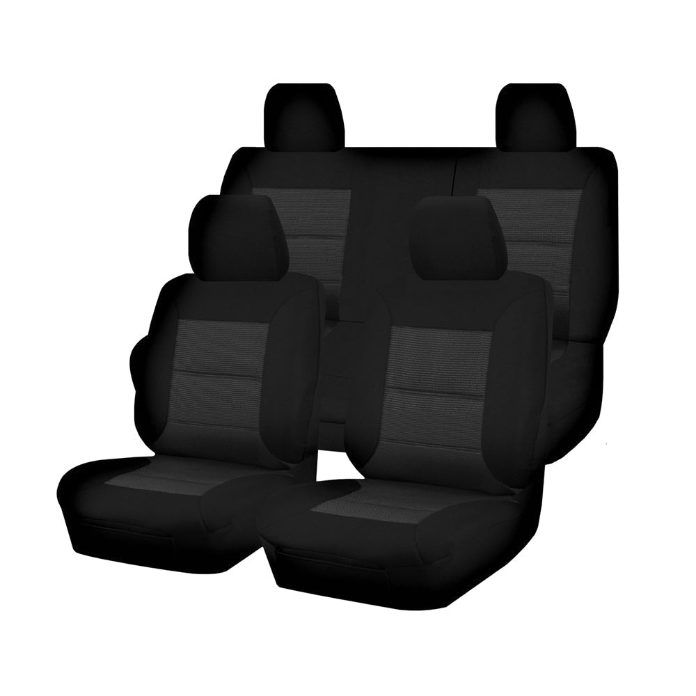 Custom Fit Jacquard Seat Covers for Nissan Frontier D40 Dual Cab (2006-2015)