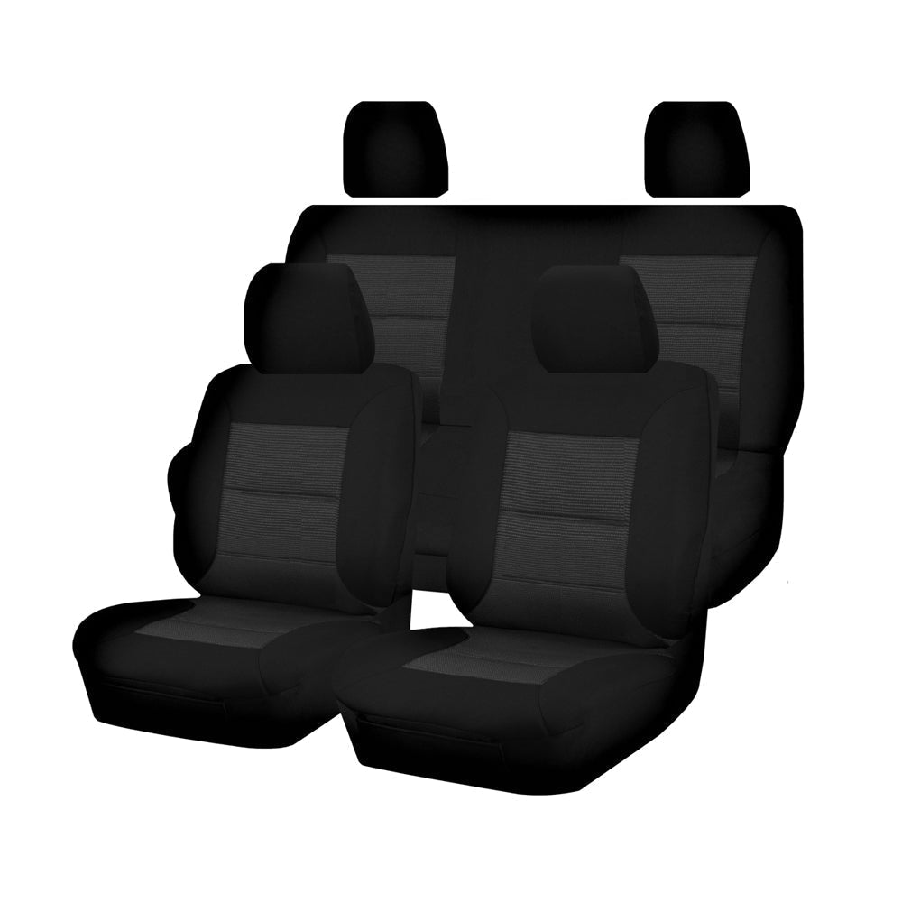Custom Fit Jacquard Seat Covers for Nissan Frontier D22 Dual Cab (2007-2015)