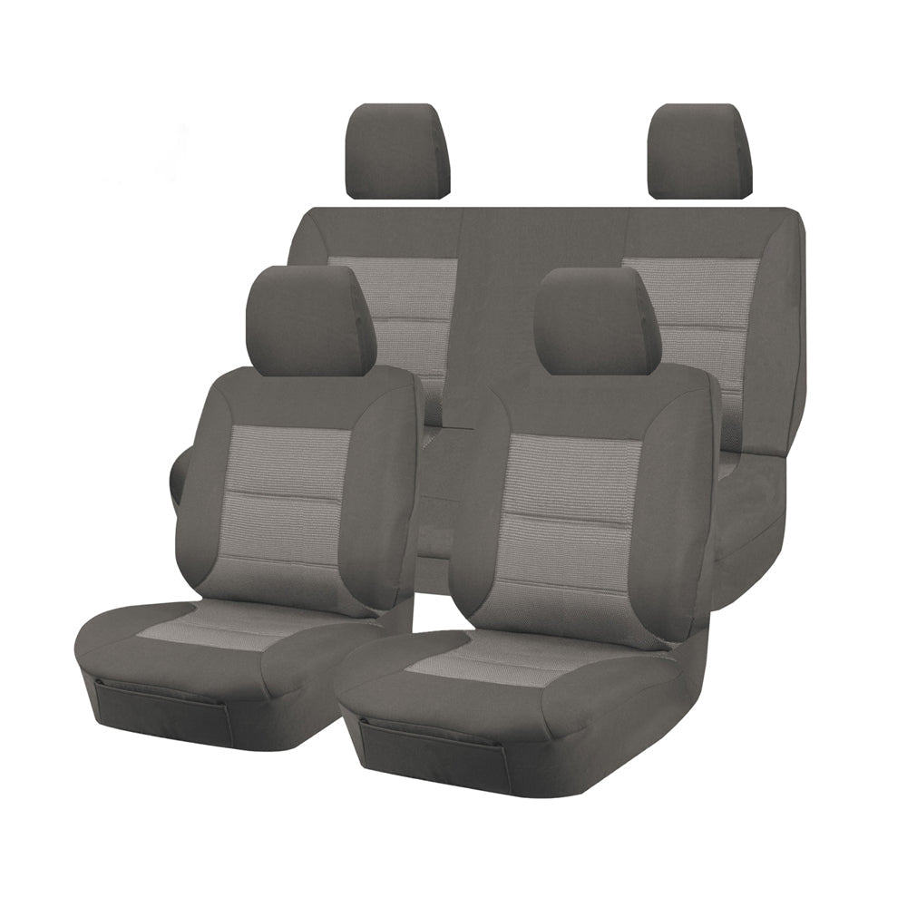Custom-Fit Jacquard Seat Covers for Nissan Frontier D22 Series Dual Cab (2007-2015)