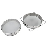 Stainless Steel Double-layer Bee Honey Sieve Filtration, Strainer Honey Harvesting Tool - Front View