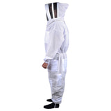 Beekeeping Bee Full Suit 3 Layer Mesh Ultra Cool Ventilated Hoodie Veil Beekeeping Protective Gear Size M - Front View