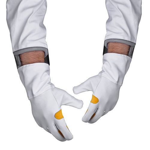 Beekeeping Bee Gloves Cow Hide Ventilated  Heavy Duty Gloves  L