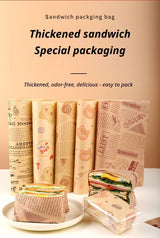 200 Sheets of PE Coated Kraft Paper 28×38 cm Style-3 - Front View