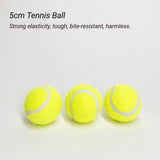 Fluorescent Yellow Dog Tennis Balls 6-Pack - 2 Inch - Side View