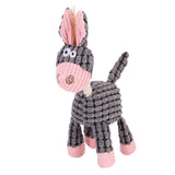 Squeaky Pink Donkey and Squeaky White Goat 2-Pack - Front View
