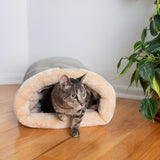 Universal Warm Pet Bed for Cats and Dogs Gray - Front View