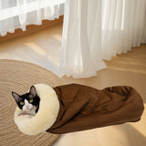 Universal Warm Pet Bed for Cats and Dogs Gray - 45-Degree Angle