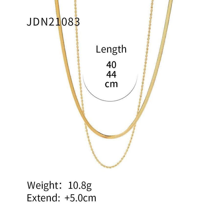 Classic Stainless Steel Necklace JDN21083