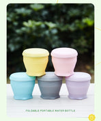 4Pcs Portable Folding Outdoor Water Cup - purple