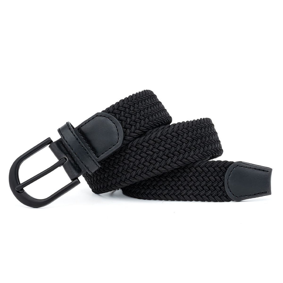 Men's Woven Belt Black 01