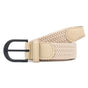 Men's Woven Belt Beige 01