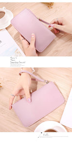 Pink Women's Soft PU Leather Wallet