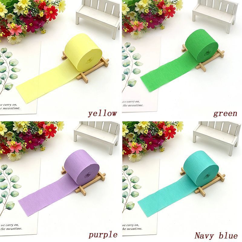 Colored Crepe Paper yellow 20 Rolls