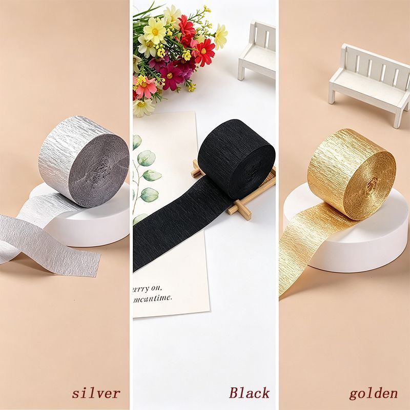 Colored Crepe Paper Deep yellow 20 Rolls