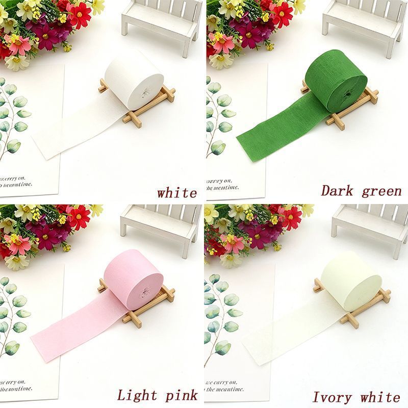 Colored Crepe Paper Black 20 Rolls