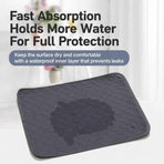 2pcs Grey Pet Pad, Size S (50×35cm)