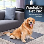 2pcs Grey Pet Pad, Size M (60×45cm)