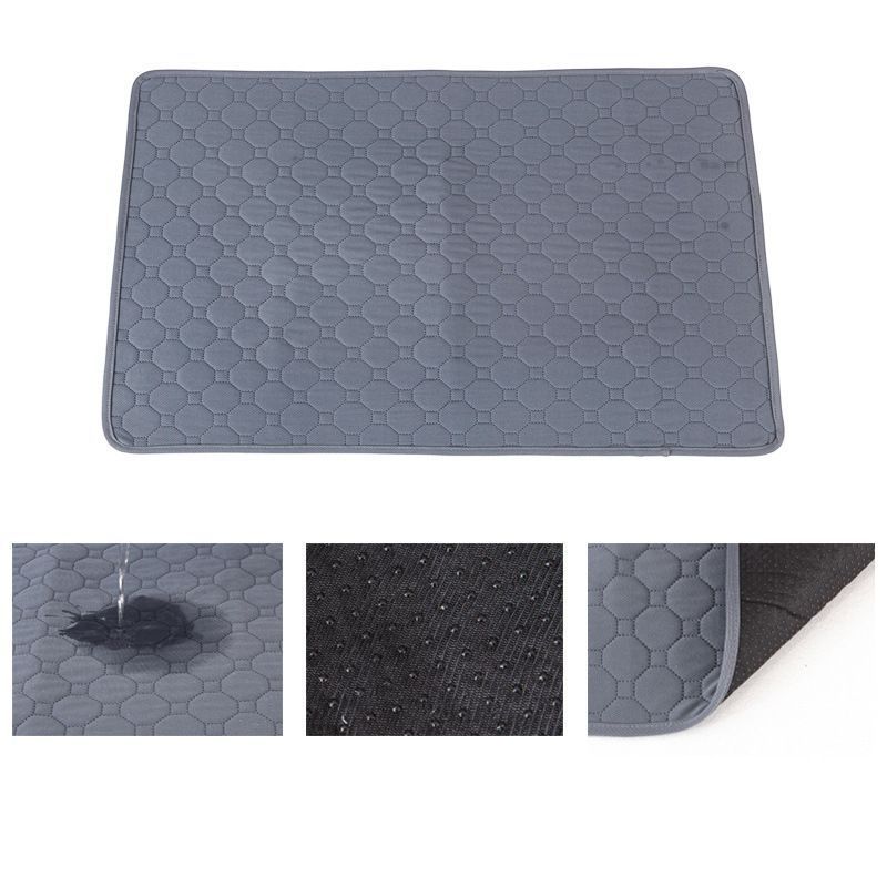 2pcs Grey Pet Pad, Size M (60×45cm)