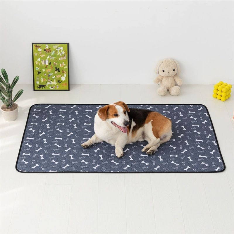 2pcs Pink Ice Silk Pet Pad, Size XL (100×75cm)