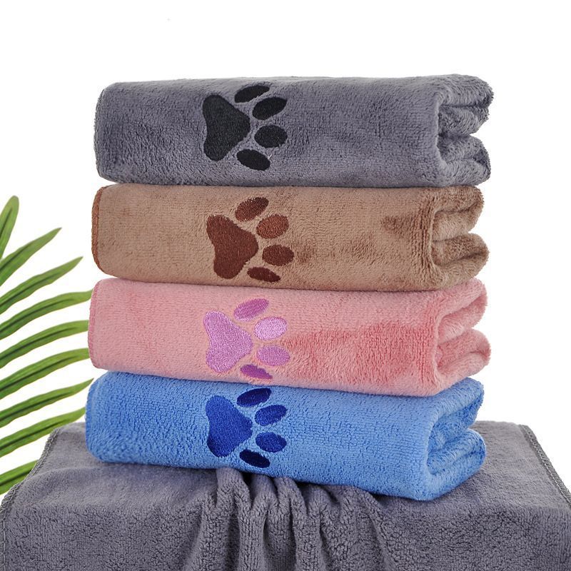 Blue Pet Towel 50x100cm 3Pcs
