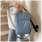 Pink Simple Laptop Bag, Handheld & Crossbody Dual-use