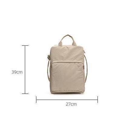 Pink Simple Laptop Bag, Handheld & Crossbody Dual-use
