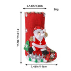 2pcs Santa Claus Christmas Stocking