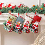 2pcs Santa Claus Christmas Stocking