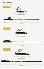 Carbon Fiber Trekking Pole, Bright Yellow - 115cm, 1 Pack (Suitable for height 165-175cm)