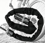 Bike Combination Lock - Black Grey, 0.9m