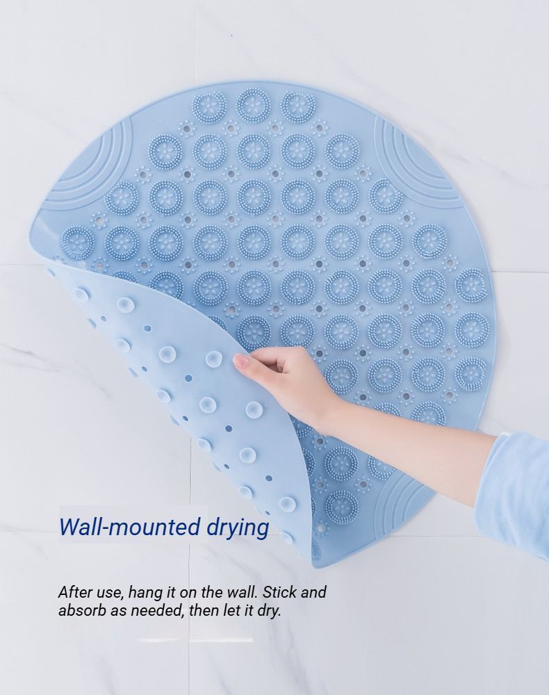 Ivory Non-Slip Bath Mat 30×30cm