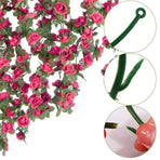 Artificial Rose Vine - Hot Pink 2.5m