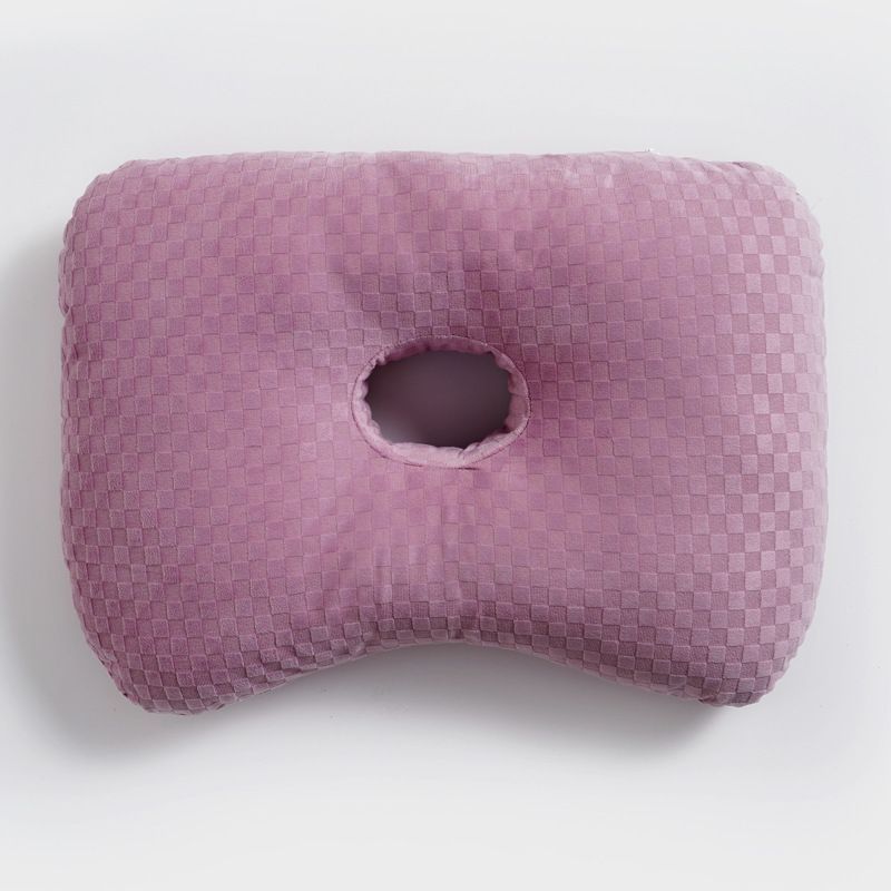 Ear Protection Pillow, Checkerboard Purple
