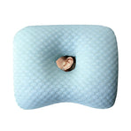 Ear Protection Pillow, Ice Bean Blue For Summer [Vacuum Pack Available]