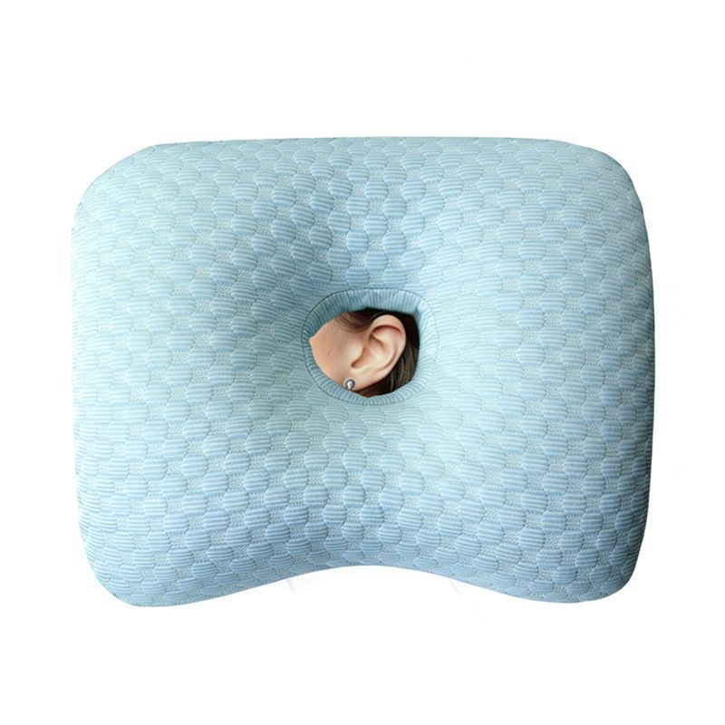 Ear Protection Pillow, Ice Bean Blue For Summer [Vacuum Pack Available]