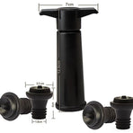 red Wine Vacuum Pump with Preserver Stopper, Wine Fresh Keeping Set