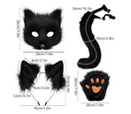 Furry Fox Costume Set for Cosplay - Orange