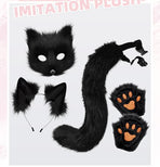 Furry Fox Costume Set for Cosplay - Reddish Brown