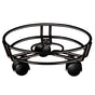 Black Round Wheel Plant Caddy