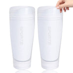 2 Pairs Soccer Shin Guard Sock White Size S