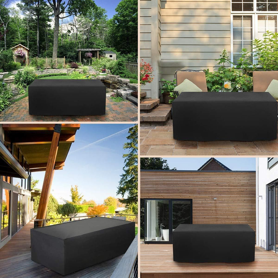 Garden Table Cover Black 06