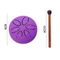 Ethereal Drum, Leaf‑Shaped Purple (Sheet Music + Mallet + Storage Pouch)