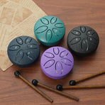 Ethereal Drum, Leaf‑Shaped Purple (Sheet Music + Mallet + Storage Pouch)