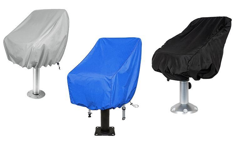 Waterproof Gray Small Boat Captain Seat Cover