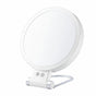 LED Lighted Makeup Mirror White 5X Magnifying Double Sided Foldable Portable Vanity Mirror for Bathroom Dressing Table
