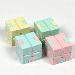 1pk Pastel Green Infinity Cube Fidget Toy Gift Box