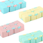 1pk Pastel Green Infinity Cube Fidget Toy Gift Box