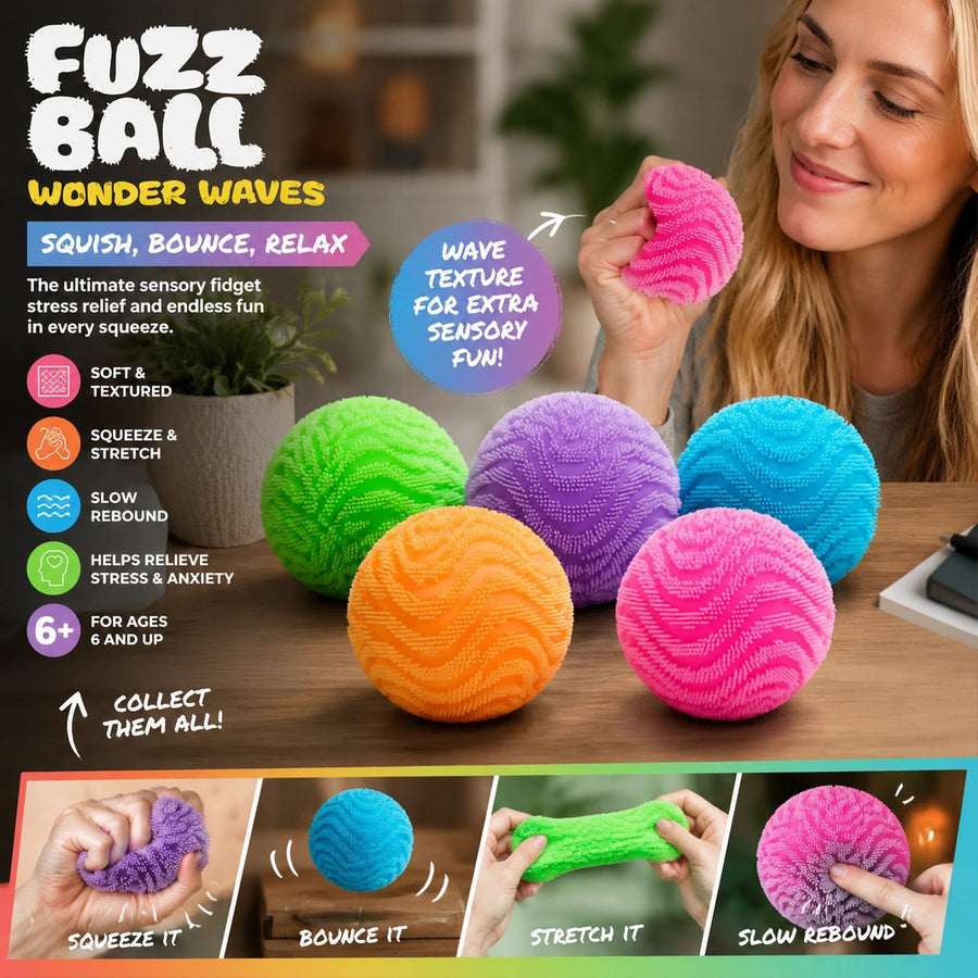 Cheerful Spiky Ball Squishy Yellow 2 Pack