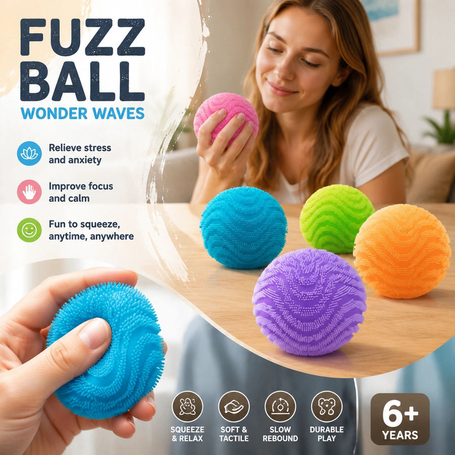 Cheerful Spiky Ball Squishy Yellow 2 Pack