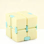 1pk Pastel Yellow Infinity Cube Fidget Toy Gift Box